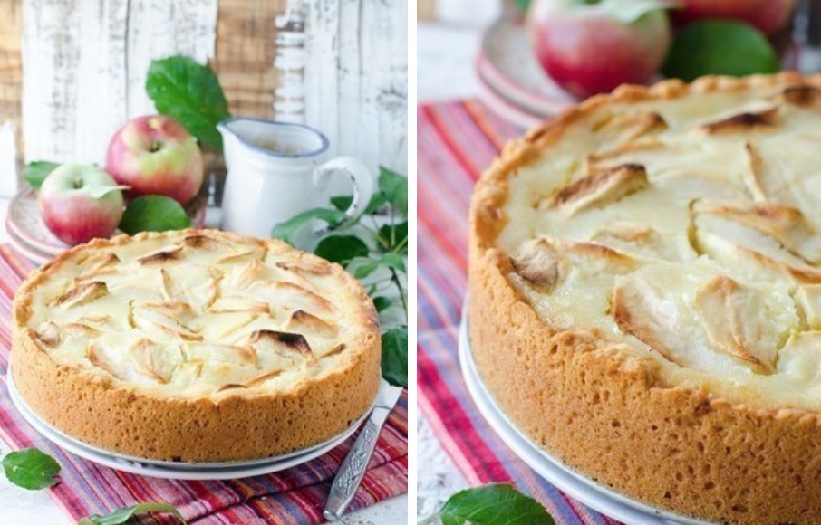 Нежный пирог с яблоками